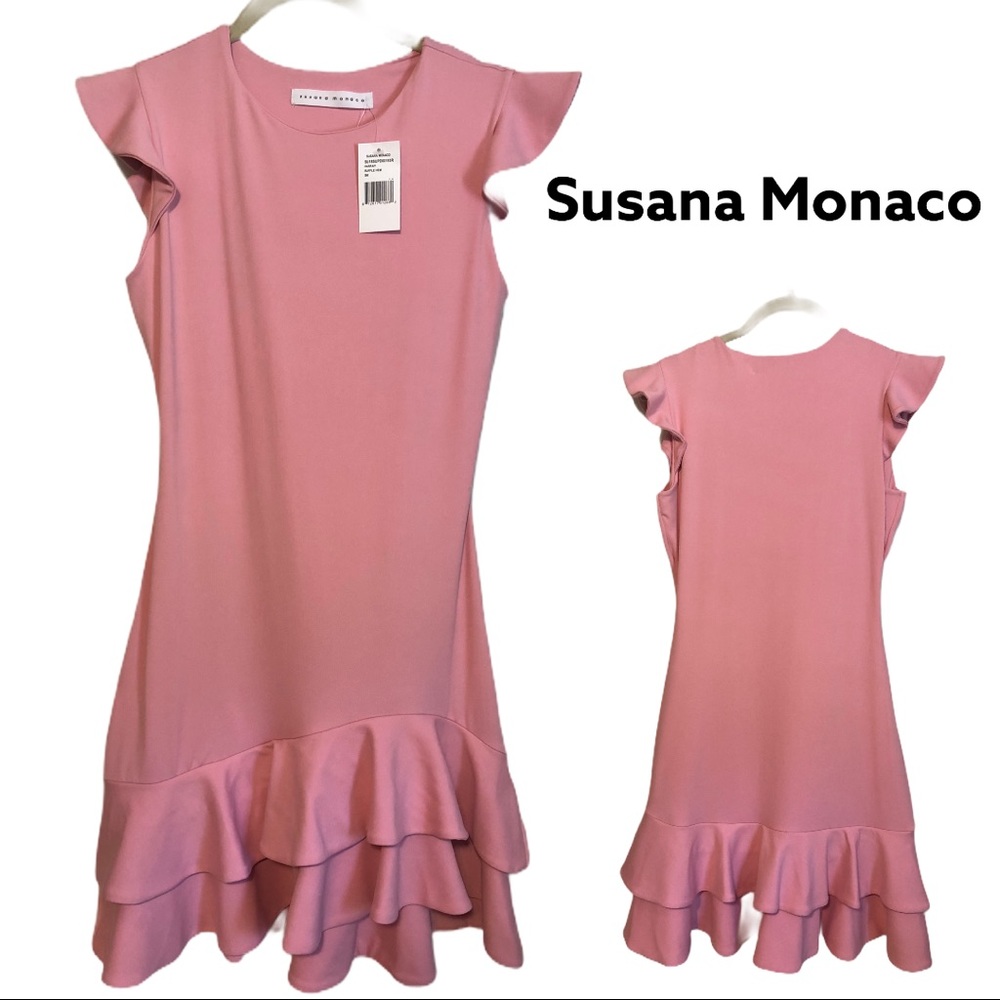 Susana Monaco Ruffle Parfait Mini Dress - Picture 2 of 5